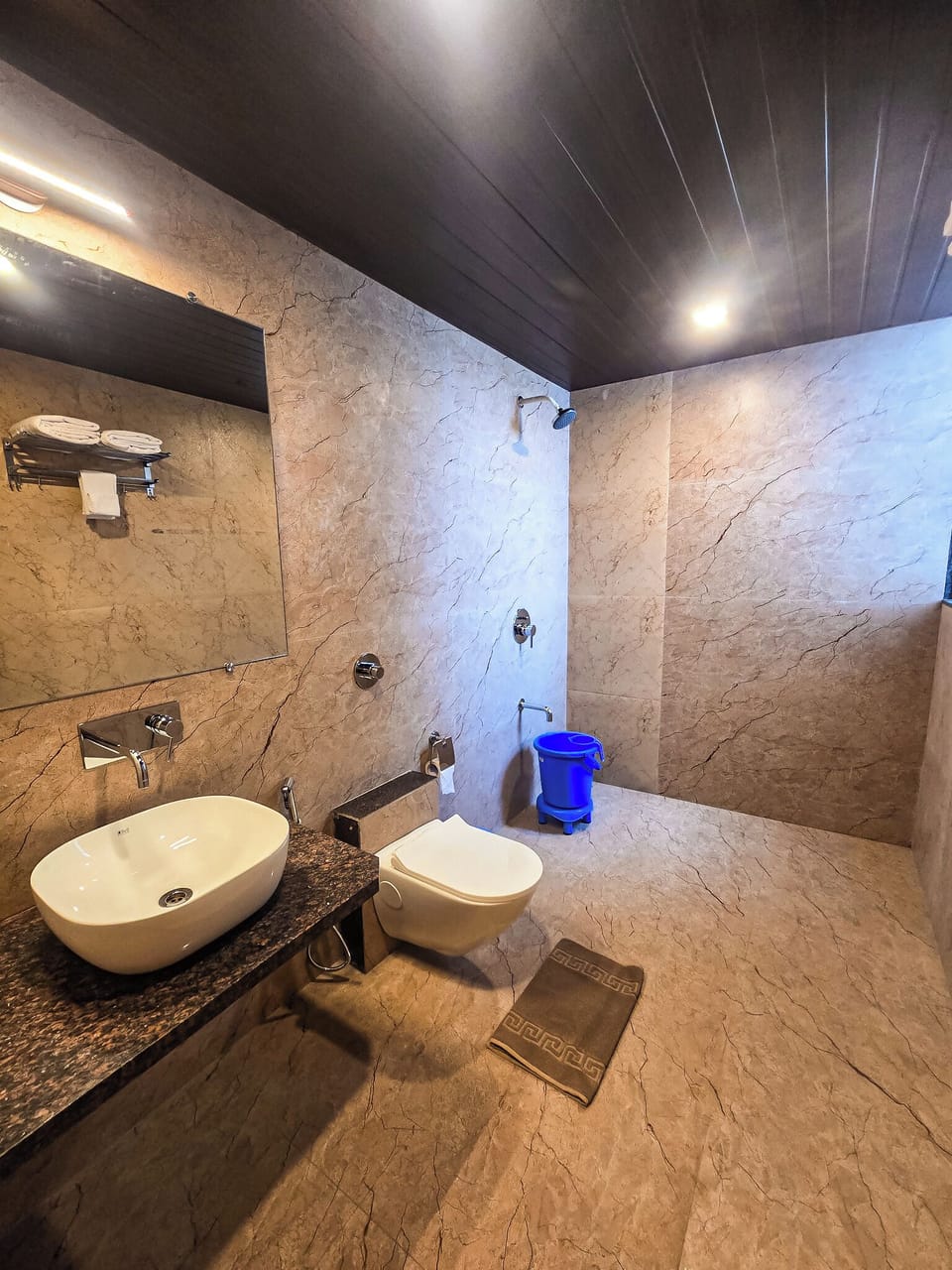 Deluxe Double Room | Bathroom | Shower, free toiletries, soap, shampoo