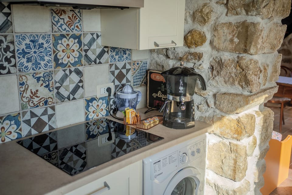 Apartment | Private kitchen | Full-size fridge, microwave, oven, stovetop