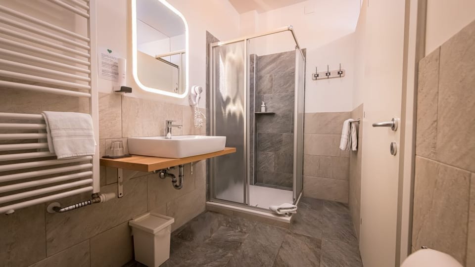 Superior Double or Twin Room | Bathroom | Shower, hair dryer, towels, soap
