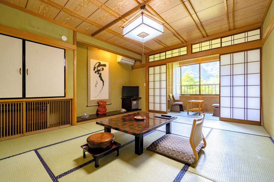 Japanese Style Room with Private Toilet, Non Smoking, Mountain View | Down comforters, in-room safe, blackout drapes, free WiFi