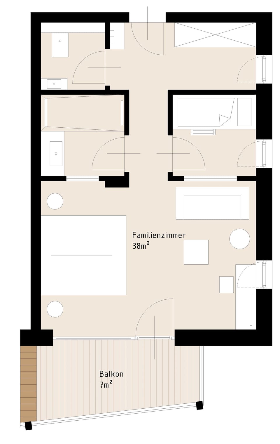 Family Double Room, Balcony, Mountain View | In-room safe, individually decorated, individually furnished, desk