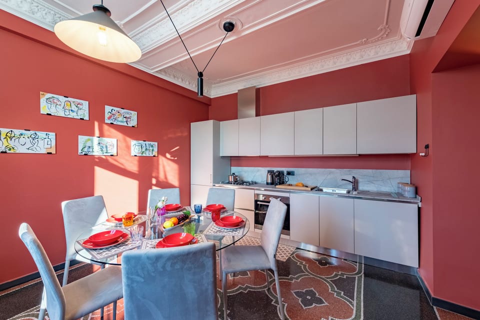 Standard Apartment, Multiple Bedrooms, Sea Facing (Precious House Genova Porto Antico) | Private kitchen | Fridge, oven, stovetop, dishwasher