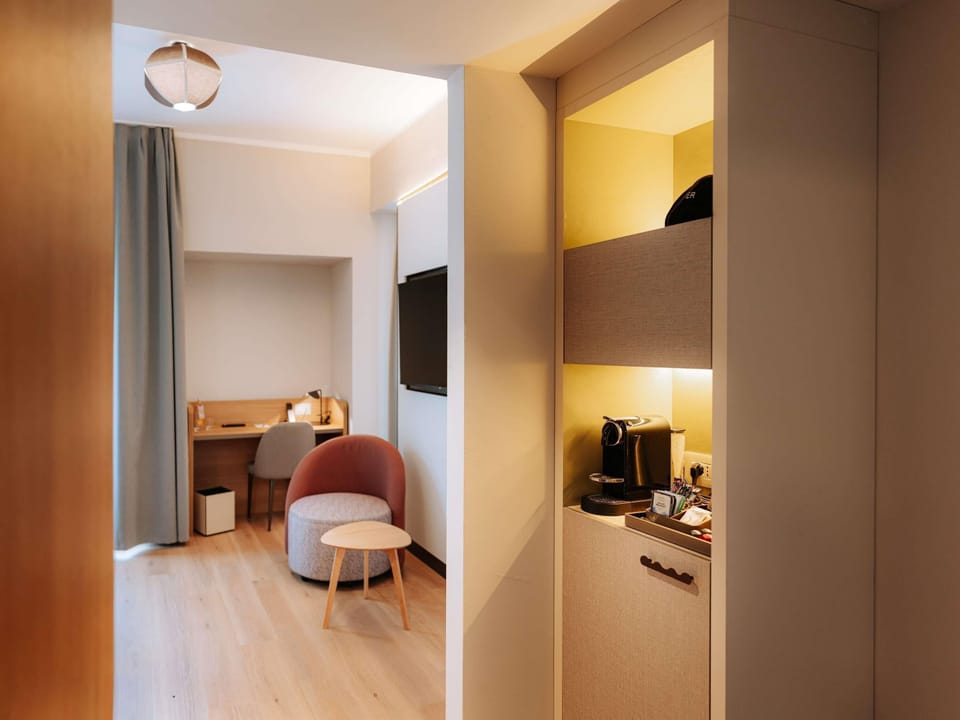 Junior Suite, 1 Double Bed | Minibar, in-room safe, desk, laptop workspace