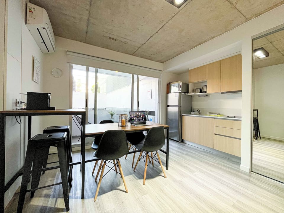 Classic Apartment, Multiple Beds, Balcony, City View | Private kitchenette | Microwave, stovetop, coffee/tea maker, electric kettle