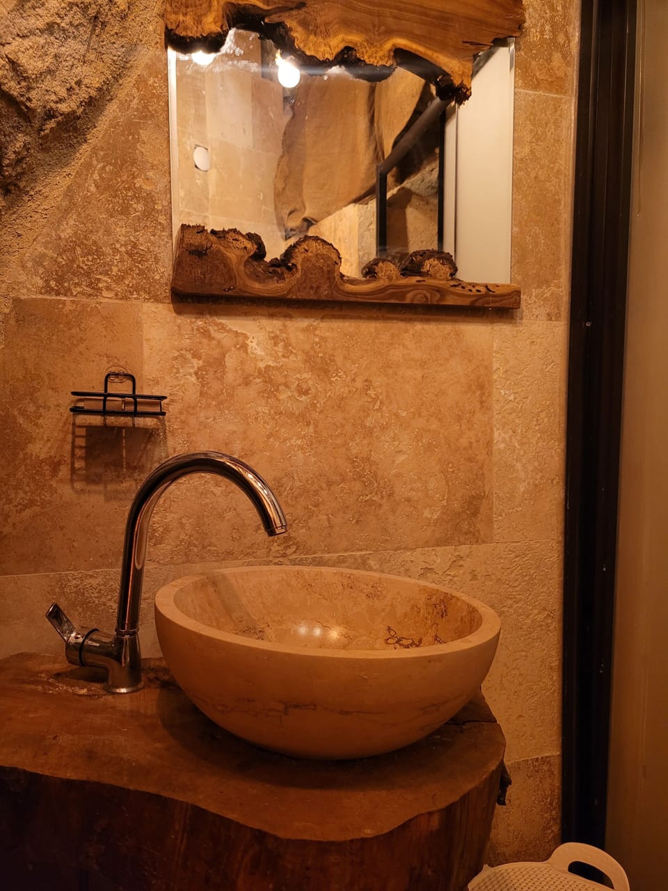 CAVE ROOM 101 | Bathroom | Free toiletries, hair dryer, bathrobes, slippers
