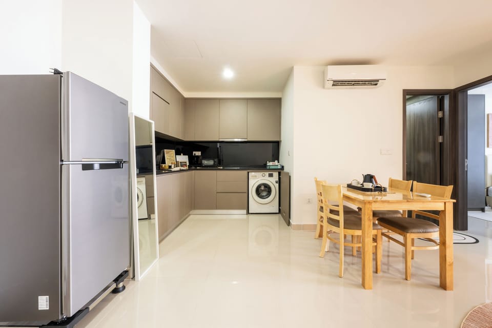 Comfort Apartment, Balcony, Lake View | Private kitchen