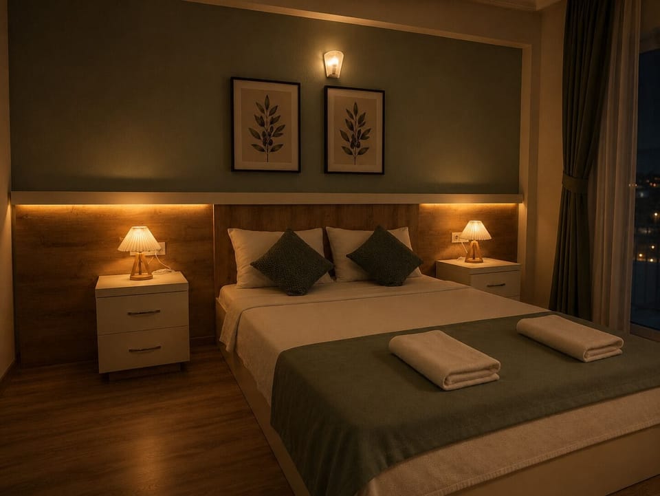 Deluxe Double Room, Balcony, Garden View | Premium bedding, laptop workspace, free WiFi, bed sheets