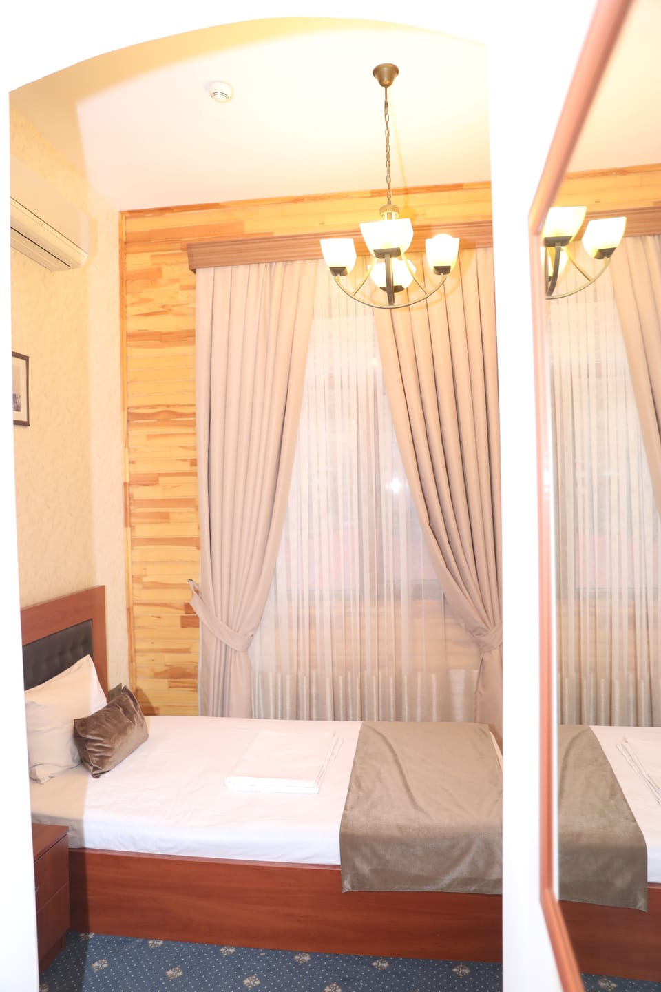 Economy Single Room | Premium bedding, desk, blackout drapes, iron/ironing board