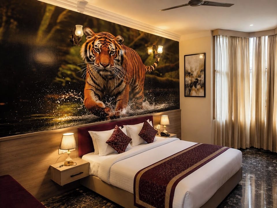 Deluxe Room | Desk, laptop workspace, soundproofing, iron/ironing board
