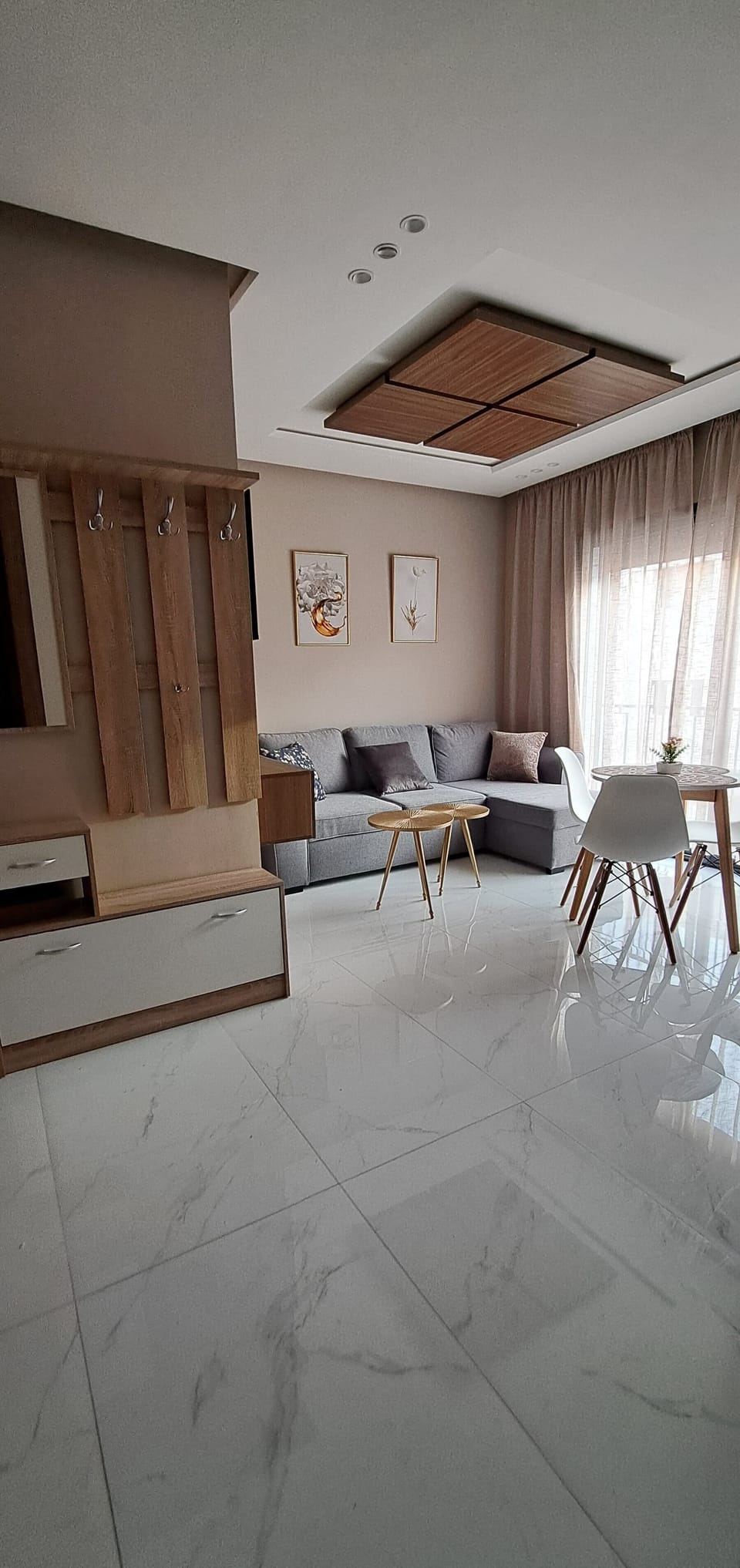 Comfort Apartment, 1 Queen Bed with Sofa bed, Air conditioning | Living area | 50-inch Smart TV with satellite channels, Netflix, pay movies