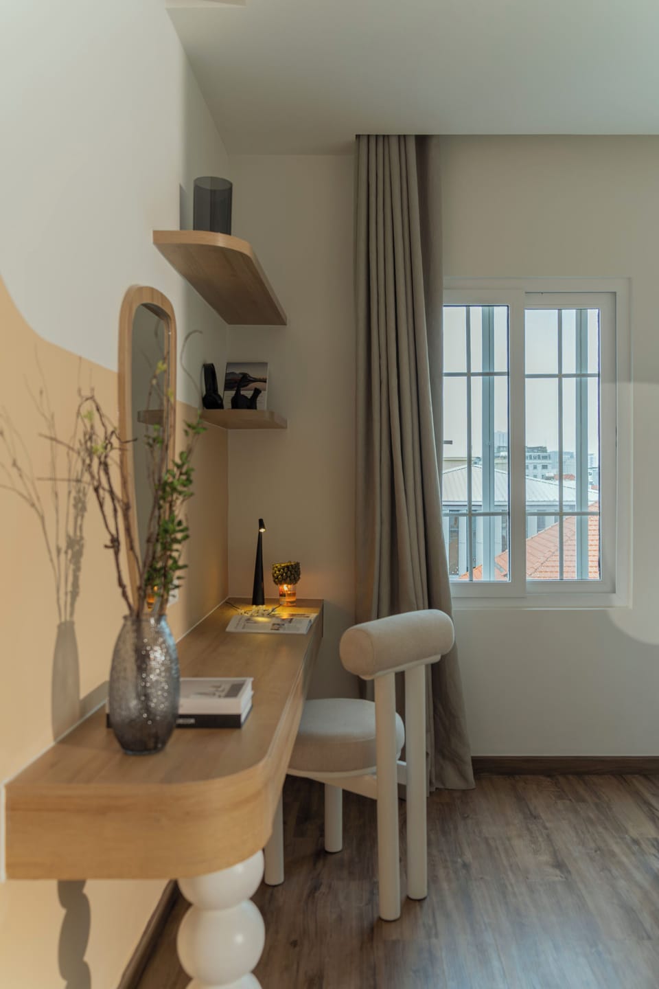 Premier Apartment, City View | In-room safe, desk, laptop workspace, blackout drapes