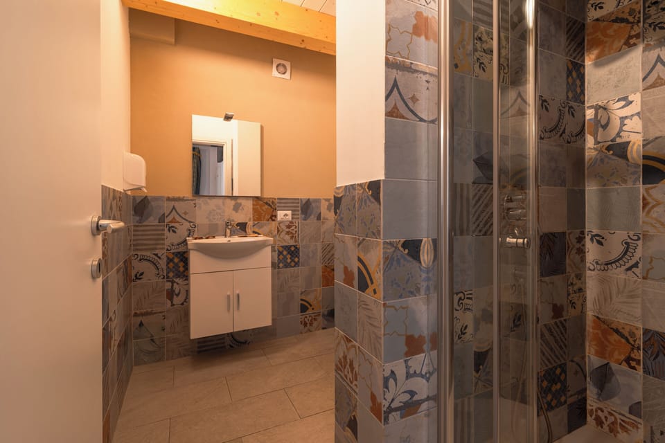 Deluxe Double Room | Bathroom | Shower, bidet, towels, shampoo