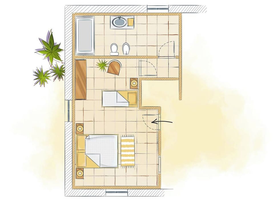 Superior Double or Twin Room, Garden View | WiFi (free)