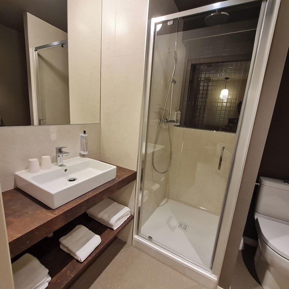 Superior Double or Twin Room | Bathroom | Hair dryer, towels