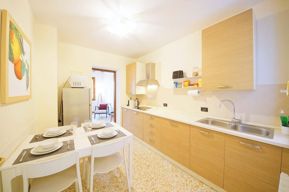 Apartment | Private kitchen | Fridge, microwave, stovetop, dishwasher