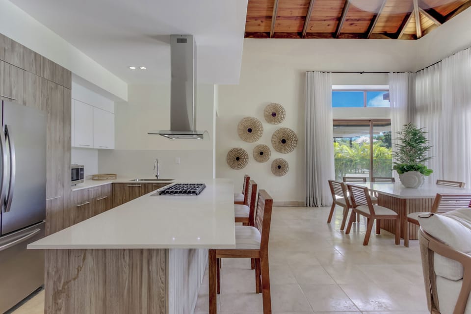 Deluxe Villa, Patio, Pool View | Private kitchen | Coffee/tea maker