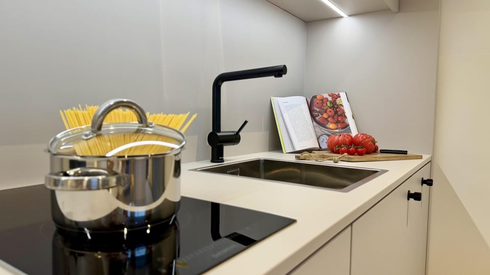 Smart Apartment, 1 Queen Bed, Kitchen (Full Kitchen) | Private kitchenette | Fridge, microwave, stovetop, dishwasher