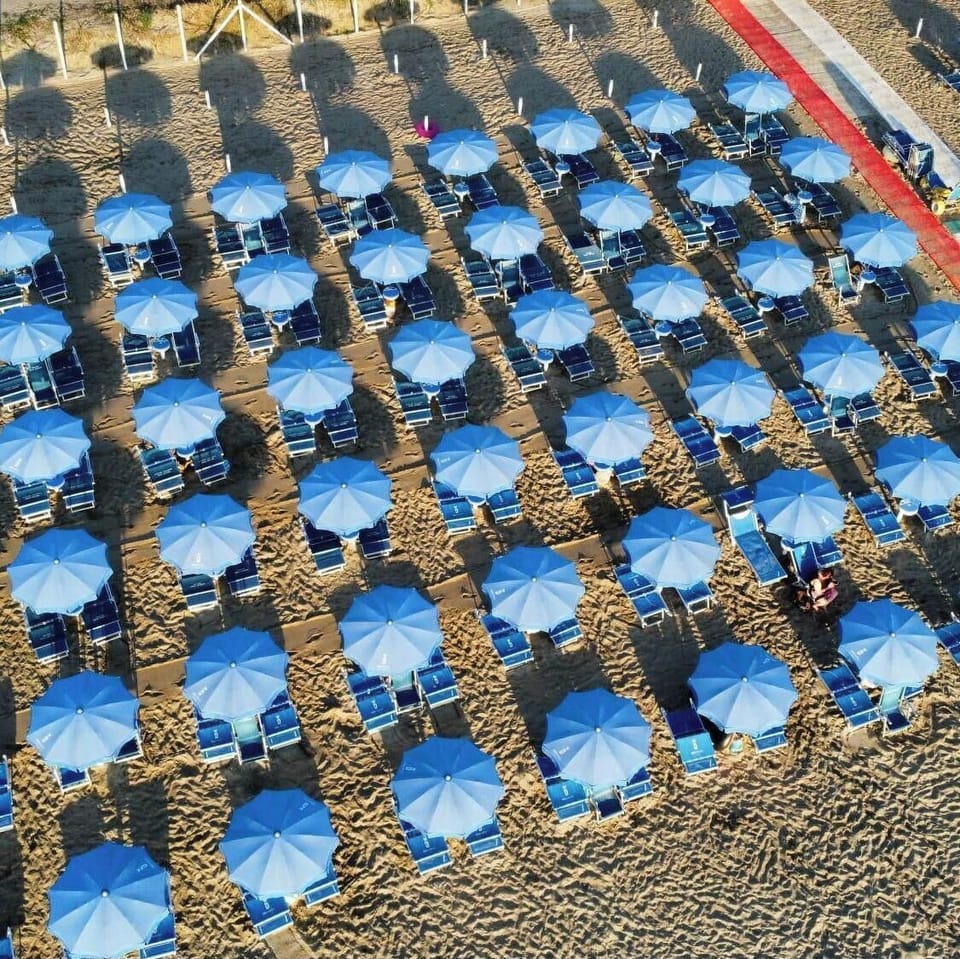 Private beach