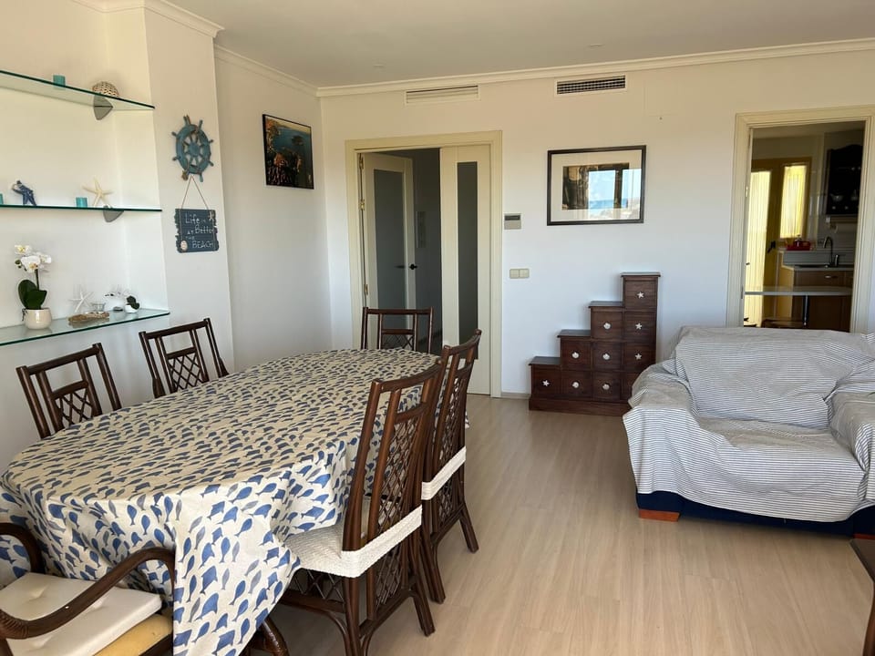 Apartment, Beach View | Living area | 55-inch Smart TV with digital channels