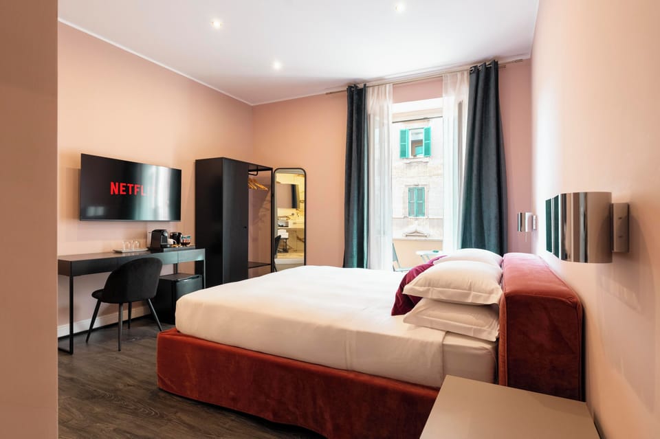 Deluxe Double Room, City View | Premium bedding, down comforters, memory foam beds, minibar