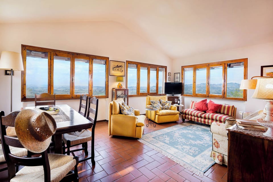 Villa, Balcony, Hill View | Living area | Flat-screen TV, fireplace