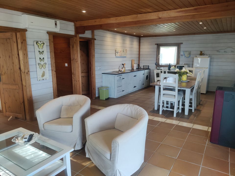 Family Cabin, Mountain View | Living area | TV