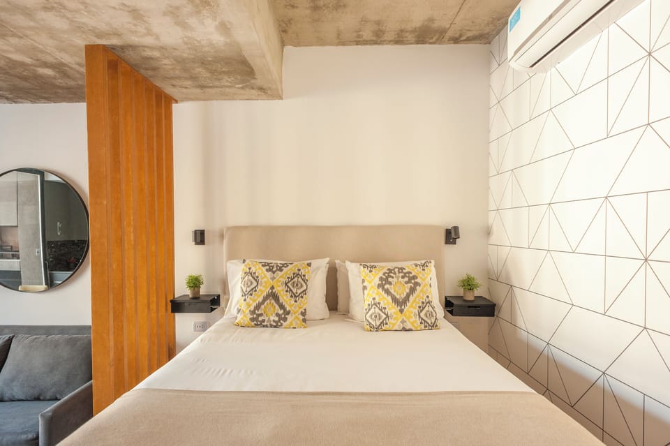 Deluxe Apartment, Balcony, Pool View | 1 bedroom, desk, iron/ironing board, free WiFi