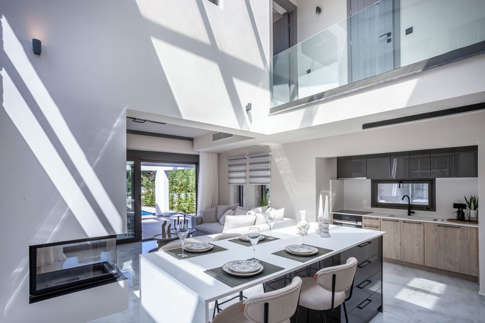 Eternity Blue Exclusive Villa with Private Heated Pool | Private kitchen | Fridge, microwave, oven, stovetop