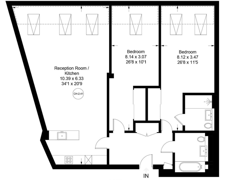 House | 2 bedrooms, Internet