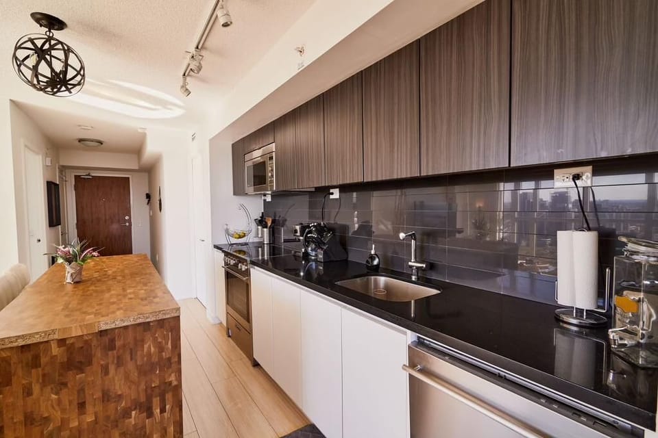 Deluxe Double or Twin Room, City View | Shared kitchen facilities | Fridge, microwave, oven, stovetop