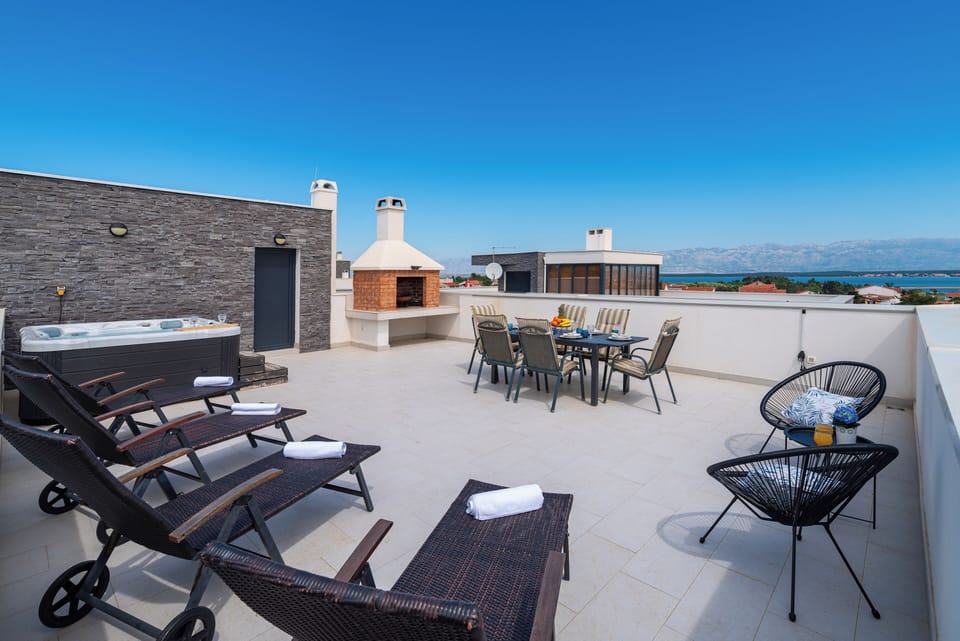 Deluxe Apartment, Sea View | Terrace/patio