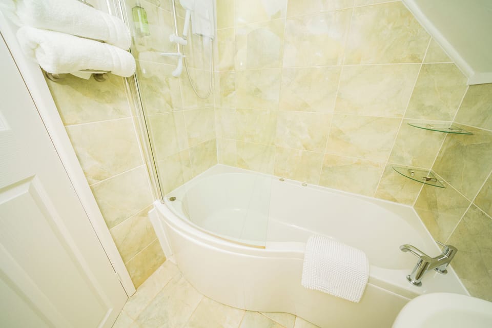 Family Apartment, River View | Bathroom | Combined shower/tub, free toiletries, hair dryer, towels