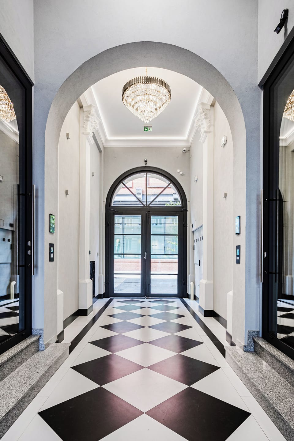 Interior entrance
