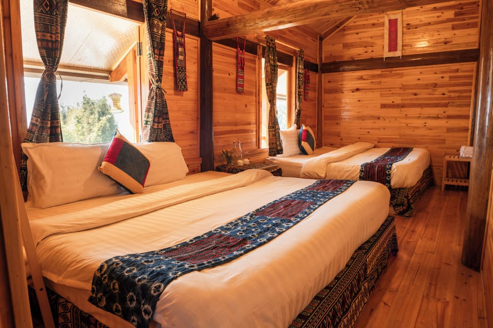 Panoramic Quadruple Room, Balcony, Mountain View | Premium bedding, free WiFi, bed sheets