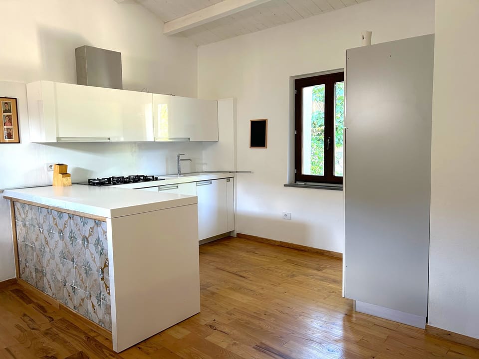 Royal Apartment, Patio, Garden View | Private kitchen | Full-size fridge