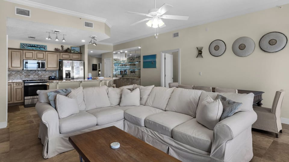 Condo, Multiple Beds, Balcony, Ocean View (Legacy 303) | Living area | 55-inch flat-screen TV with digital channels