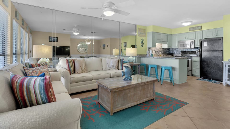 Condo, Multiple Beds, Patio, Garden View (Southwinds I-5) | Living area | 42-inch flat-screen TV with digital channels