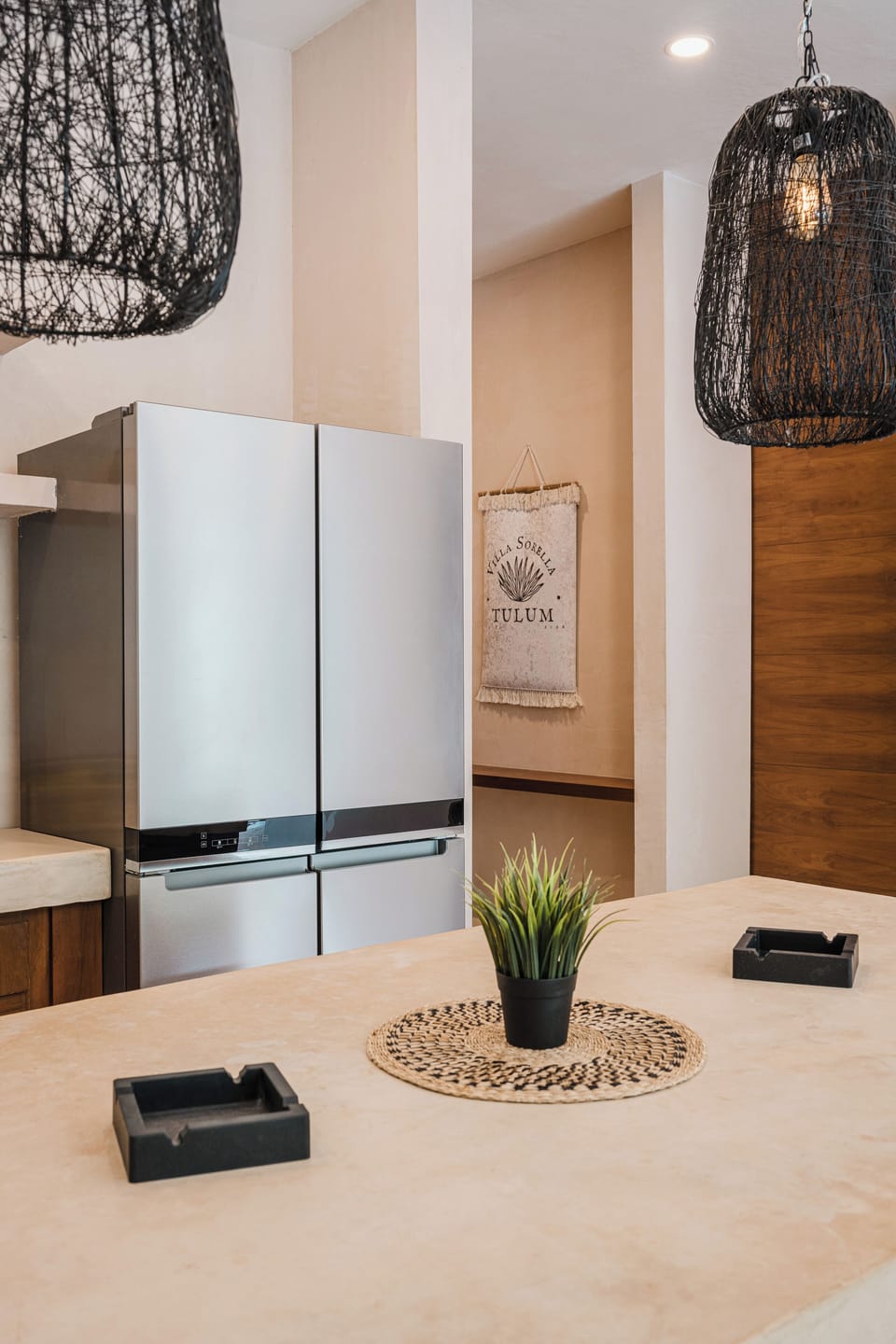 Deluxe Villa, Balcony, Pool View | Private kitchen | Full-size fridge, microwave, oven, stovetop
