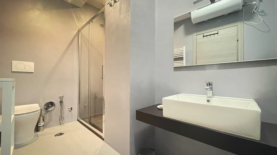 Deluxe Double Room, City View | Bathroom | Shower, hair dryer, towels, soap