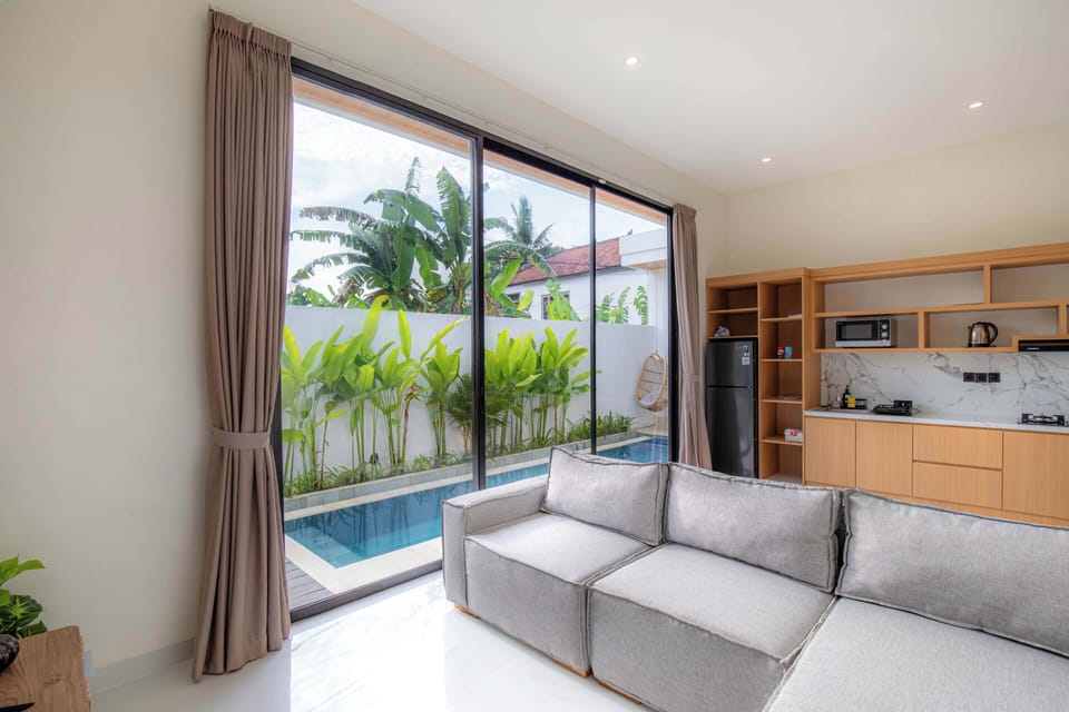 Family Villa, 2 Bedrooms, Private Pool, Pool View | Living area | 50-inch Smart TV with digital channels