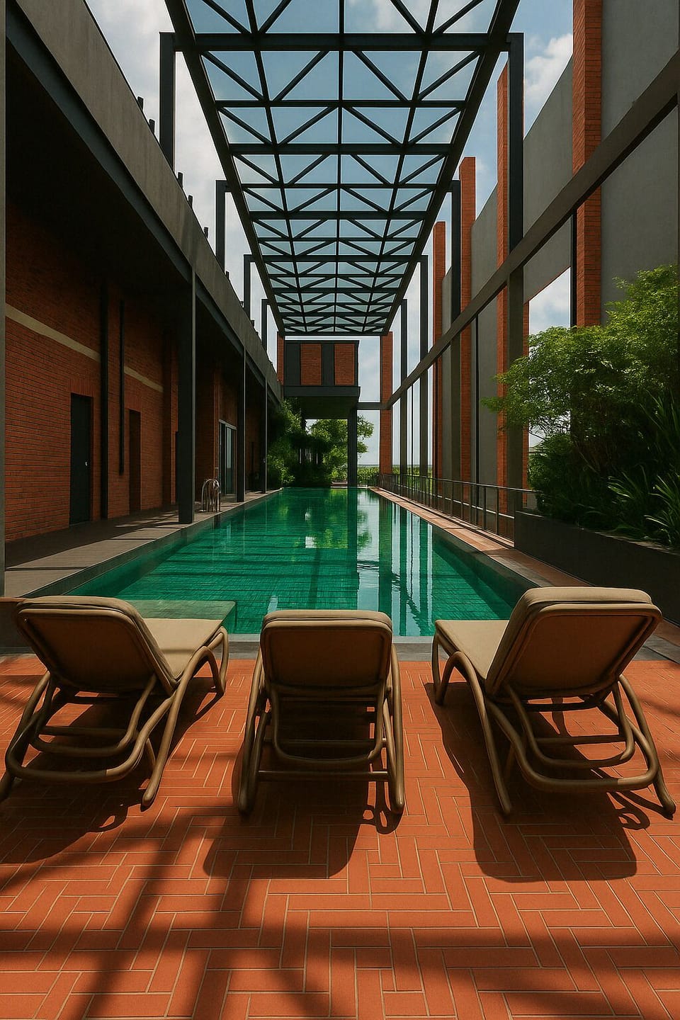 Rooftop pool