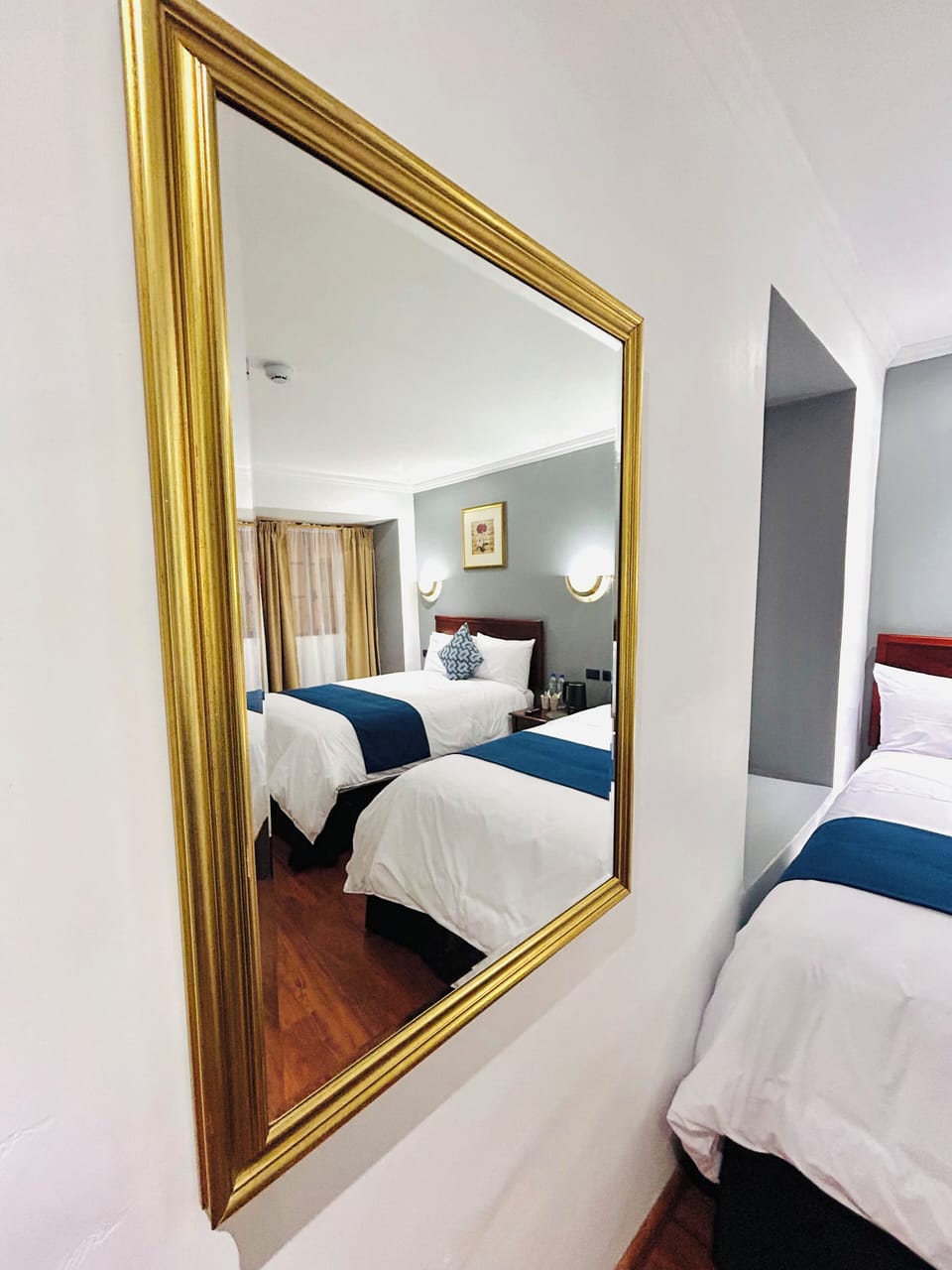 Standard Twin Room, 2 Double Beds | Desk, laptop workspace, iron/ironing board (on request), WiFi (free)