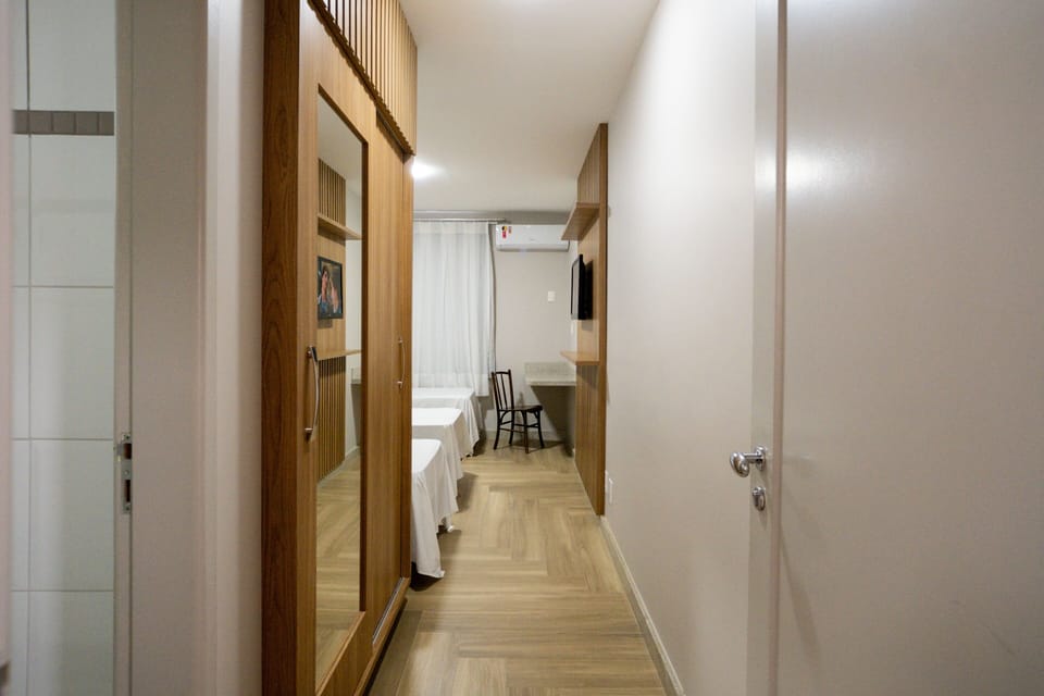 Desk, laptop workspace, free WiFi, bed sheets