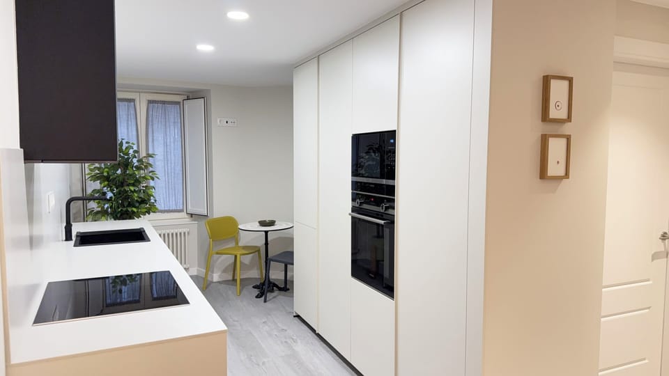 Luxury Apartment, 1 Bedroom | Private kitchen | Toaster, coffee grinder, griddle, mixer