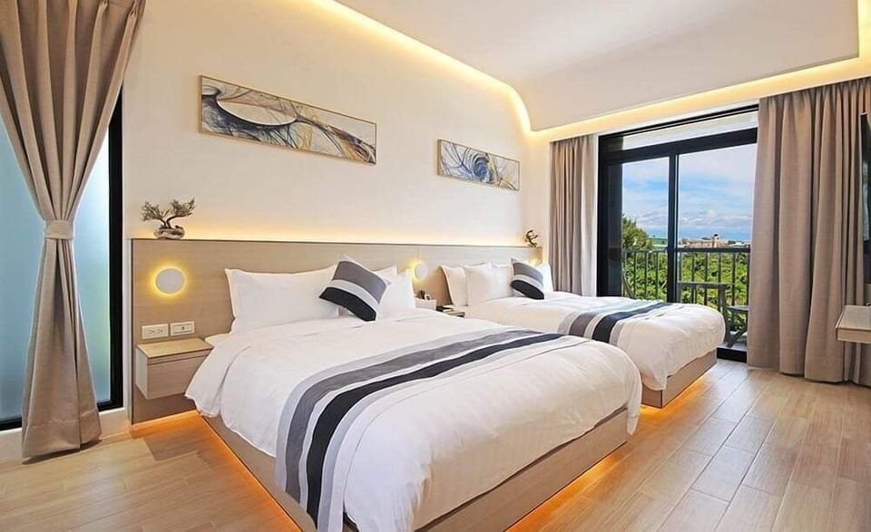 Elite Quadruple Room, Balcony, Sea View | Premium bedding, down comforters, in-room safe, blackout drapes