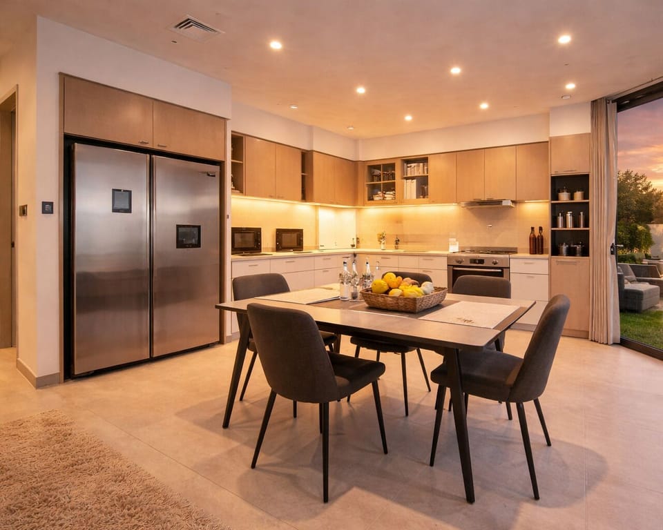 Villa, City View | Private kitchen | Toaster, blender, cleaning supplies, paper towels