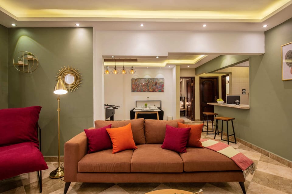 Basic Apartment | Living area | 55-inch Smart TV with satellite channels, streaming services