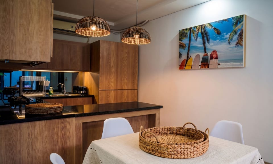 Microwave, oven, electric kettle, toaster
