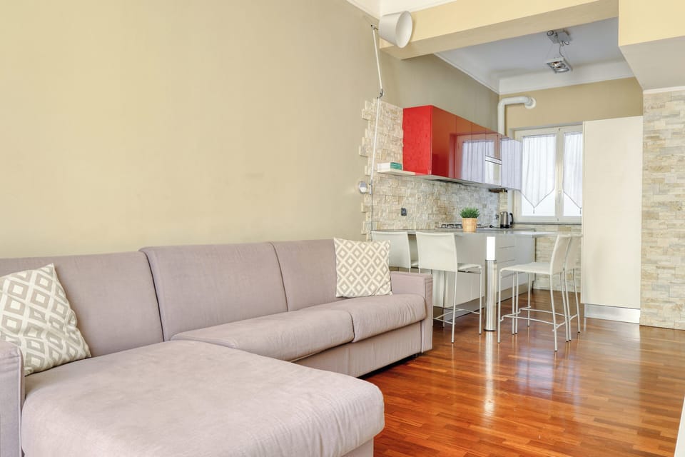 Apartment, 1 Double Bed with Sofa bed, Balcony | Living area | 43-inch Smart TV with digital channels