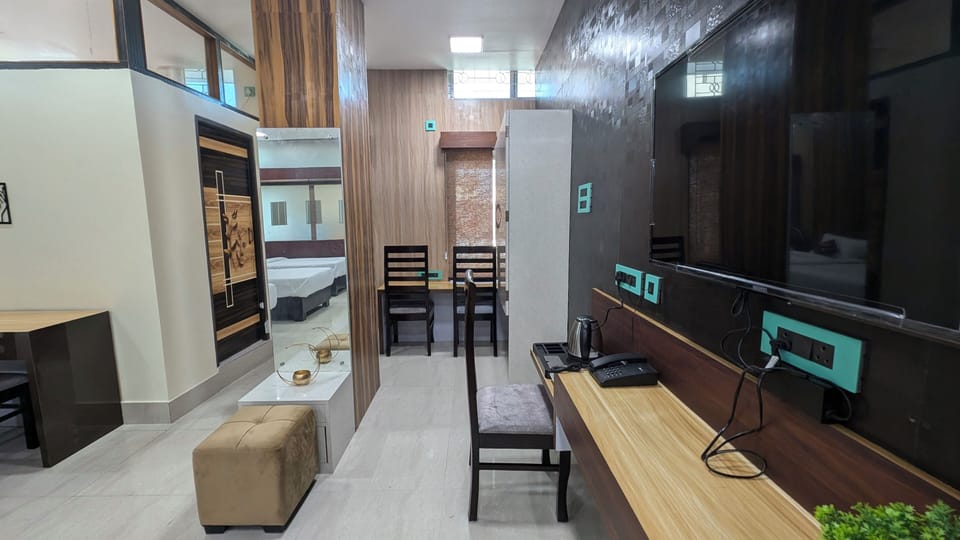 Family Quadruple Room, City View | Desk, laptop workspace, WiFi (free)